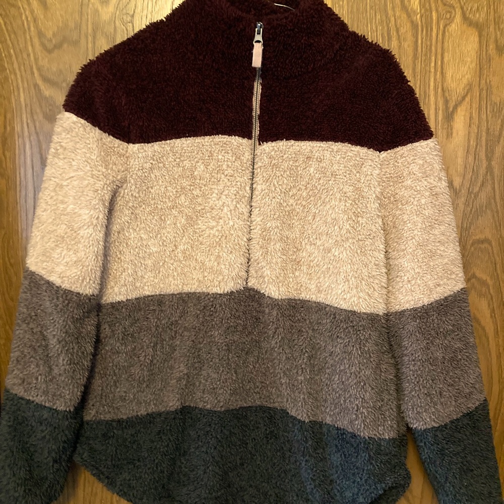 Fleece pull over sweater jacket by Maurices - Picture 1 of 11